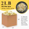 Corlcol 2LB Crinkle Paper Shred Filler for Bag Gift Box Basket Paper Shreded Stuffing Decoration in Party (White & Gold) view 2