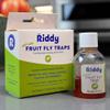 Riddy Fruit Fly Traps Non-Toxic, Ready-to-Use, Long-Lasting Solution for Fruit Flies in Kitchens and Food Preparation Areas, Pack of 2 view 2