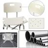 Bathroom Seat, for Elderly Senior Adjustable Height Non-Slip Feet Stool with Backrest Bathtub Chair Bath Bench Shower Stool view 3