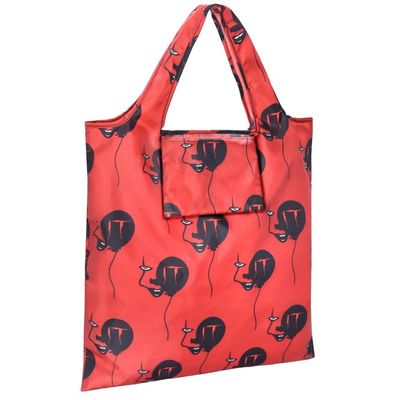 Spooky Red & Black Pennywise Trick-Or-Treat Bag - 16" x 15.5" (1 Pc.) - Perfect for Halloween and Horror-themed Parties