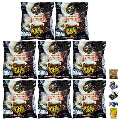 Generic Delicious Aroma Snack Roasted Robusta Thamsing Instant Coffee Mix 4 in 1 Safflower Original OTOP 25 Sachets/Pack (500g) Set 8 By Beautygoodshop [Get Free For You Beauty Gifts], Large