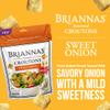 BRIANNAS - Sweet Onion Croutons - Baked-in Flavor, Crispy Croutons for Salads and More - 5 oz. Bag view 2