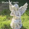 XHTLLO Religious Angel Statue Resin Decorative Outdoor Figurine, Handcrafted Angel Sculpture for Garden Patio Lawn and Backyard Decor, Weather Resistant Idea view 4