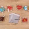 TEMLQPACK 200Pcs 4 x 4Inch Cookies Bags Chocolate Covered Strawberries Bags Macaron Bags Truffle Treat Candy Bakery Cellophane Bag Gift Cello Bag for Card Business Party Favor Bags Wedding Christmas view 2