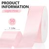 1-1/2 Inch 50 Yards Light Pink Satin Ribbon for Gift Wrapping,Flower Bouquet,Crafts,Balloons,Wedding,Birthday Party,Easter,Mothers Day,Baby Shower Decoration view 2
