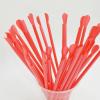 200 PCS Spoon Straws Red Slushie Straws Disposable Snow Cone Spoons Shaved Ice Straws for Milk Shakes Smoothies Summer Party view 4