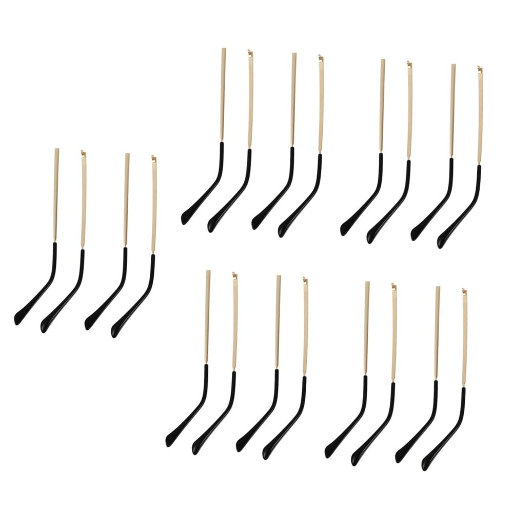 FOMIYES 10pairs Eyeglasses Replacement Legs of Gold Temples Comfortable Arm Parts for Glasses Repair Easy to Install Lightweight and -Resistant