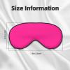 Custom Eye Mask Cover Personalized Blindfold Design Soft Eyeshade with Image Logo Text Sleep Blindfolds for Adult Travel Work Naps Customized Eyes Covers, Deep Pink view 3