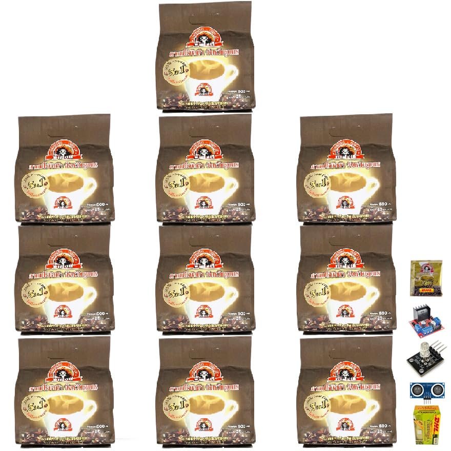 Generic Thamsing Instant Coffee Mix 3 in 1 Original OTOP 25 Sachets/Pack (500g) Delicious Aroma Snack Roasted Robusta Set 10 No0647899465 By Beautygoodshop [Get Free For You Beauty Gifts], Large