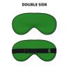 Custom Blindfold Eye Mask Sleep Cover for Women Men Blackout Design Your Image Logo Text Blindfolds Customized Eyes Masks for Games Team Party Office Sleeping, Green view 2
