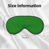 Custom Blindfold Eye Mask Sleep Cover for Women Men Blackout Design Your Image Logo Text Blindfolds Customized Eyes Masks for Games Team Party Office Sleeping, Green view 3