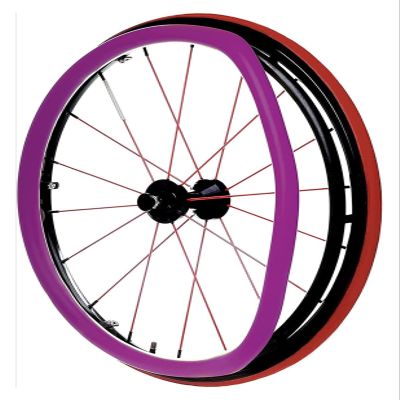 yinjieUS Wheelchair Handrim Covers, Silicone Snare, Push Ring Protective Cover,A,22 inch(C-22 INCH)