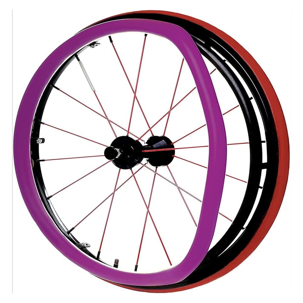 yinjieUS Wheelchair Handrim Covers, Silicone Snare, Push Ring Protective Cover,A,22 inch(C-22 INCH)