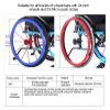 yinjieUS Wheelchair Handrim Covers, Silicone Snare, Push Ring Protective Cover,A,22 inch(C-22 INCH) view 2