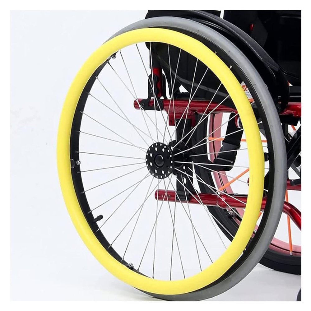 yinjieUS Wheelchair Handrim Covers, Wheelchair Push Rim Covers, 1 Pair Non-Slip Wear-Resistant Hand Push Cover(H-22 INCHES)