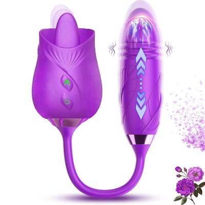 NineLife Basics Summer Newly Upgrade Popular Rose_Toy Handheld Tool for Women Waterproof Function Birthday Party Gifts G034, Purple
