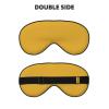 Custom Eye Masks for Sleep Personalized Blindfold Add Your Picture Logo Eyes Mask Blackout Sleeping Cover Adjustable for Women Men Party Play Game Airplane Office Rest, Goldenrod view 2