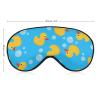 CWECVWE Lightweight Blindfold Yellow Rubber Duck Blocking Light Sleeping Mask for Men Women, Comfortable Eye Cover Blindfold with Adjustable Strap for Travel, Style 18 view 2
