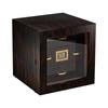 LMFLXOFD Cigar Humidor, Cedar Humidor, Three-Layer Cigar Cabinet with Glass Door, With Thermometer and Humidifier, Can Accommodate 70 Cigars, For Storing and Protection Cigars view 1