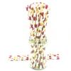 100 pcs Leaf Print Paper Straws, Green Shamrock Clover Puplish Red Brown Yellow Maple Leves Drinking Straws, Irish Holiday St. Patrick's Day Fall Autumn Thanksgiving Cake Pop Sticks (Maple Leaf) view 4