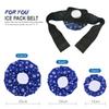 ASEKACK Ice Pack Strap, Extended Version Adjustable Support Wrap, Ice Pack Wrap Band, Ice Bag Strap, Multipurpose Elastic Hook and Loop Extension Strap, 42 inches view 2