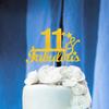 11 & Fabulous Cake Toppers Gold Glitter, Happy 11th Birthday Cake Topper Cheers to 11 Years Old Bday Decoration, Eleven and Fabulous Cake Decorations for 11 Birthday Anniversary Party view 4
