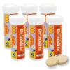 Drinklits Orange Electrolyte Fizzy Hydration Tablets (6) Tube Bundle | 0g Sugar - Natural Sports Drink - Essential Electrolytes | 60 Servings - 10 Tablets Per Tube view 1