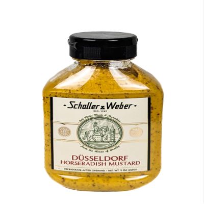 Generic Schaller and Weber Mustard Dusseldorf Horseradish 9 oz (Pack of 3)
