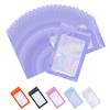 100 Pack Resealable Bags Clear Holographic Bags Smell Proof Packaging Baggies,Mylar Bags for Food Storage,Bags for Small Business,Snack, Cookie, Jewelry Sample, Candy, Gift (Purple, 2.43.9 inch) view 1