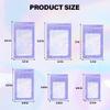 100 Pack Resealable Bags Clear Holographic Bags Smell Proof Packaging Baggies,Mylar Bags for Food Storage,Bags for Small Business,Snack, Cookie, Jewelry Sample, Candy, Gift (Purple, 2.43.9 inch) view 2