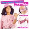 First Period kit for Girls | 22 PC Period Packs for Young Girls First Time | First Period Gift for Teen Girls with Sanitary Pad Storage Bag, Wipes, Bracelet, Eye Mask, Socks and More(Pink) view 4