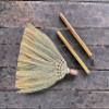 Asian Broom 46 inch - Straw Soft Sweep - Long Handle for Cleaning, Decoration, Wedding-Natural Whisk for House, Garage, Office,Kitchen - Indoor Grass Broom view 4
