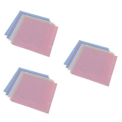 FOMIYES 3sets Microfiber Cleaning Cloths 20x20cm Soft Reusable for Glasses Sunglasses and Lenses 5pcs*3