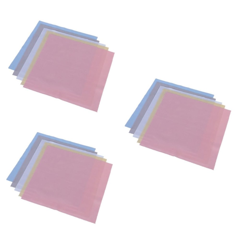 FOMIYES 3sets Microfiber Cleaning Cloths 20x20cm Soft Reusable for Glasses Sunglasses and Lenses 5pcs*3