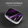MLMNBVC 2 Pcs Square Pill Box with 2 Compartment Small Pill Organizer Portable Pill Case Vitamin Containers, Travel Essentials 2.2 x 1.6 x 0.7 inches - Elegant Purple High Heels with Lipstick, Black view 4