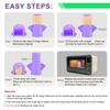 Eduftis Microwave Cleaner, Angry Mama Microwave Steam Cleaner Upgrade, With Vinegar and Water That Cleans in Minutes, Kitchen Gadget Effective Cleaning, Elegant Smile Mama Cleaner view 4