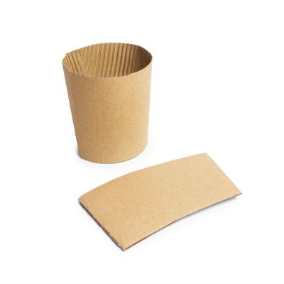 Vegware Compostable Coffee Sleeves, Large, Case Of 1000, Fits Our 89-Series Hot Cups, Made From Sustainably Sourced Kraft Board