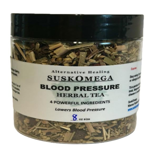 Heart Healthy, Blood Pressure, Organic Herbal Tea, Suskomega (8 oz container)