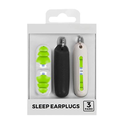 3 Pairs Noise Cancelling Ear Plugs, Sound Insulation, Reduce Noise for Sleep, Swimming Earplug, Waterproof, Reusable, Silicone, Green, with Storage Box