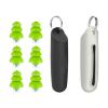 3 Pairs Noise Cancelling Ear Plugs, Sound Insulation, Reduce Noise for Sleep, Swimming Earplug, Waterproof, Reusable, Silicone, Green, with Storage Box view 2
