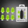 3 Pairs Noise Cancelling Ear Plugs, Sound Insulation, Reduce Noise for Sleep, Swimming Earplug, Waterproof, Reusable, Silicone, Green, with Storage Box view 4