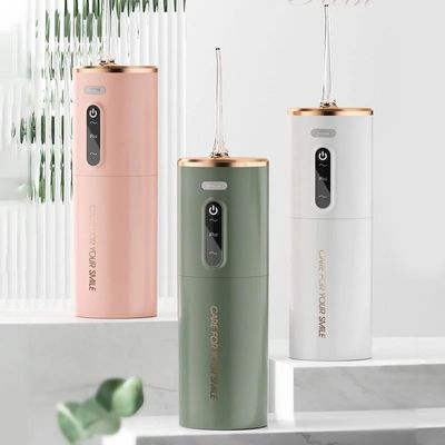 NineLife Basics Portable Water Floss USB Rechargeable Oral Irrigator 280ML Electric Tooth Cleaning Device 3 Modes Waterproof Irrigator (Pink)