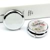 BTCOWZRV Round Pill Box with Mirror 3 Compartments Pill Organizer Portable Small Pill Case Weekly Japanese Carp Medecine Case for Purse, Pocket, Travel, Vitamin, Supplements, Silver view 4
