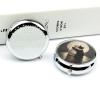 BTCOWZRV Round Pill Box with Mirror 3 Compartments Pill Organizer Portable Small Pill Case Weekly Cat Hugging in Water Medecine Case for Purse, Pocket, Travel, Vitamin, Supplements, Silver view 4