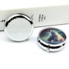 Round Pill Box with Mirror 3 Compartments Pill Organizer Portable Small Pill Case Weekly Northern Lights Polar Bear Medecine Case for Purse, Pocket, Travel, Vitamin, Supplements view 4