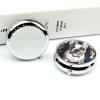 Round Pill Box with Mirror 3 Compartments Pill Organizer Portable Small Pill Case Weekly Cute French Bulldog Medecine Case for Purse, Pocket, Travel, Vitamin, Supplements view 4