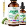 VitaHarbor 4-in-1 Soursop Bitters Liquid, Soursop Oil with Sea Moss & Black Seed Oil & Ashwagandha, for Immune & Digestive & Cell Support, Sugar-Free | Non-GMO | Vegan (2 Fl oz) Slightly Sweet Flavor view 1