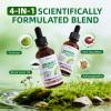 VitaHarbor 4-in-1 Soursop Bitters Liquid, Soursop Oil with Sea Moss & Black Seed Oil & Ashwagandha, for Immune & Digestive & Cell Support, Sugar-Free | Non-GMO | Vegan (2 Fl oz) Slightly Sweet Flavor view 4
