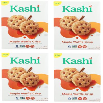 Cold Breakfast Cereal - Maple Waffle Bites byKashi - USDA Organic - Non GMO - Whole Grains - Kosher Certified Cereal - 12.7 Oz - Pack of 4