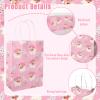 24Pcs Christmas Paper Gift Bags Pink Santa Claus Xmas Tree Party Favor Bags with Handle Goodie Candy Treat Bags for Christmas Holiday Baby Shower view 3